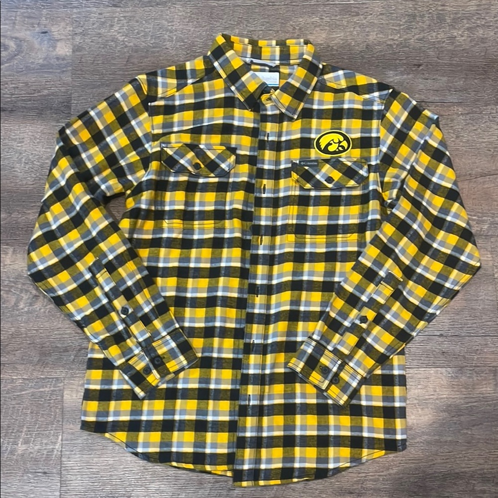 Yellow and Black Plaid Men's Shirt